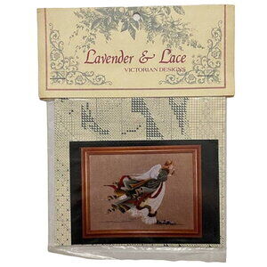 NOS Lavender & Lace Cross Stitch Pattern The First "Angel of Light" (c 1989)